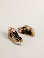 Young Francy Penstar in gold sequins with ice-gray suede star - Image 2