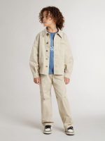 Kids' beige jacket with multicolor splashes - Image 3