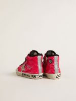 Young Francy in sequins with ice-gray suede star and animal-print laces - Image 4