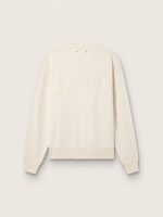 Sweatshirt in aged white with reverse logo on the back - Jersey Capsule - Image 2