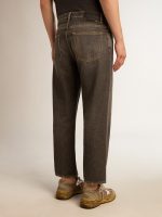 Men's stonewashed-effect black jeans - Image 4