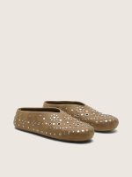 Men's Tierra in khaki suede with silver studs - Image 2
