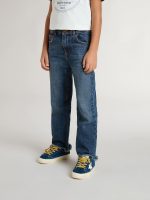 Boys' denim jeans with a raw edge and embroidery - Image 3