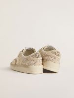 Stardan in cream-colored suede and leather with Swarovski and a suede star - Image 4