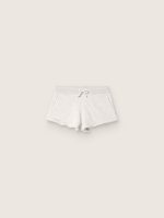 Star women's shorts in gray melange fleece