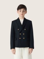 Boys' dark blue double-breasted blazer - Image 5