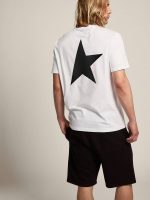 White Star Collection T-shirt with contrasting black logo and star - Image 5