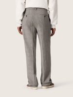 Men's slim-fit pants in gray Prince of Wales check - Image 6