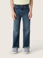 Boys' denim jeans with a raw edge and embroidery - Image 6