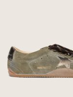 Women's True-Star in olive suede with gold star - Image 4