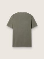 Men's olive green T-shirt with Golden lettering - Image 2