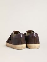 Men's Super-Star LTD in brown nubuck with suede star and purple leather heel tab - Image 5