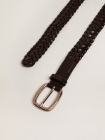 Women's belt in black leather - Image 2