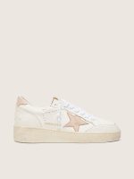 Women's Ball Star with pink nubuck star and heel tab