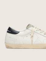 Men's Super-Star in white leather with perforated star - Image 4