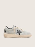 Men's Ball Star in gray suede with black leather star