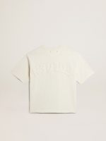 T-shirt in aged white with reverse logo on the back - Jersey Capsule - Image 5
