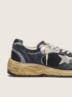 Women's Dad-Star in black and silver mesh and nappa with ice-gray star - Image 4