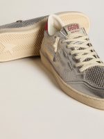 Bio-based Ball Star in metallic silver with silver star and red heel tab - Image 4