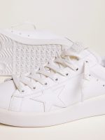 Women's Purestar sneakers with glittery silver heel tab - Image 3