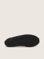 ��toile ballet flats in black satin with black embroidered star and elastic strap - Image 5