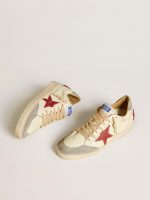 Men's Ball Star LTD in nappa leather with red leather star and gray suede heel tab - Image 2