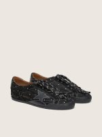 Women's True-Star in black suede with Swarovski crystals and black leather star - Image 7