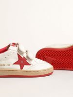 Junior Ball Star in nappa with red leather star and heel tab - Image 3