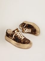 Women's Space-Star shoes in animal-print pony skin with shearling lining - Image 2