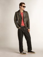 Men's Mid Star in black nappa and suede with white leather star - Image 3