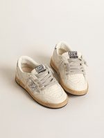 Ball Star Young in nappa with silver glitter star and heel tab - Image 2