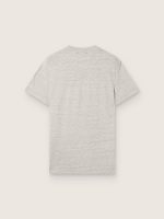 Unisex T-shirt in gray melange jersey with flag print - Image 2