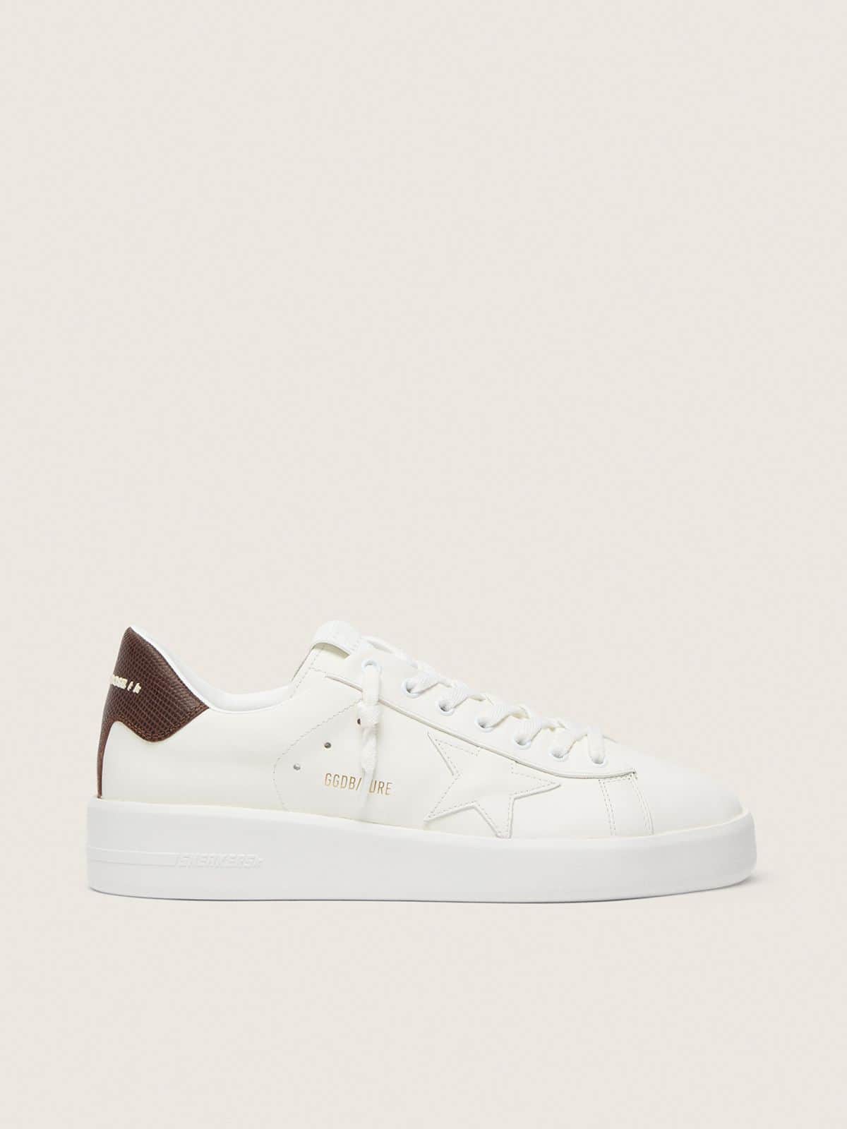 f3a048aa86760ac87cf9aab267af27b02b534e18e42438967a8f9adacf631ee3 Purestar with white star and burgundy lizard-print heel tab - Image 1