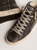 Women's Slide black with studs - Image 4