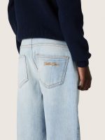Golden boys' jeans in light blue denim with an embroidered logo - Image 4