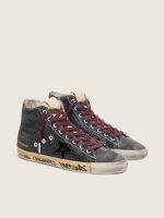 Men's Francy LAB in black suede with black star and black Swarovski - Image 2