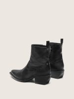 Men's low Debbie boots in black leather - Image 4