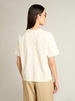 T-shirt in aged white with reverse logo on the back - Jersey Capsule - Image 4