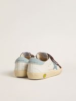 Old School Young in nappa with light blue suede star and brown suede inserts - Image 4