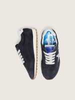 Junior Marathon in dark blue suede with white star - Image 3