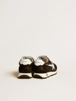Junior Marathon in black nylon with printed star and leather heel tab - Image 4