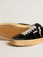 Men's Soul Star in black velvet with white leather heel tab - Image 3