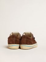 Men's V-Star LTD sneakers in dark brown suede with tone-on-tone star - Image 4