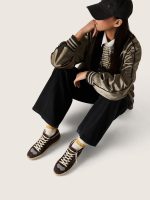 Women's Mid Star in brown suede with leather star and Swarovski crystal flash - Image 3