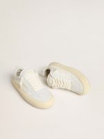Women's Space-Star Cube in white leather with perforated star - Image 2