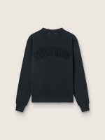 Sweatshirt in washed black with reverse logo on the back - Jersey Capsule - Image 2