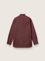 Women's shirt in burgundy denim - Image 2