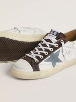 Women's LTD Super-Star with light blue suede star and light blue canvas heel tab - Image 3