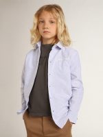 Boys' shirt with light blue stripes - Image 3