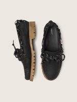 Men's Cruise loafers in black waxed suede with black hiking laces - Image 3